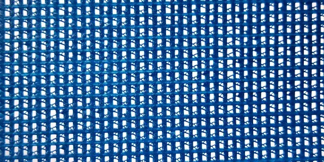 PVC coated mesh blue / fine surface and opening reference
